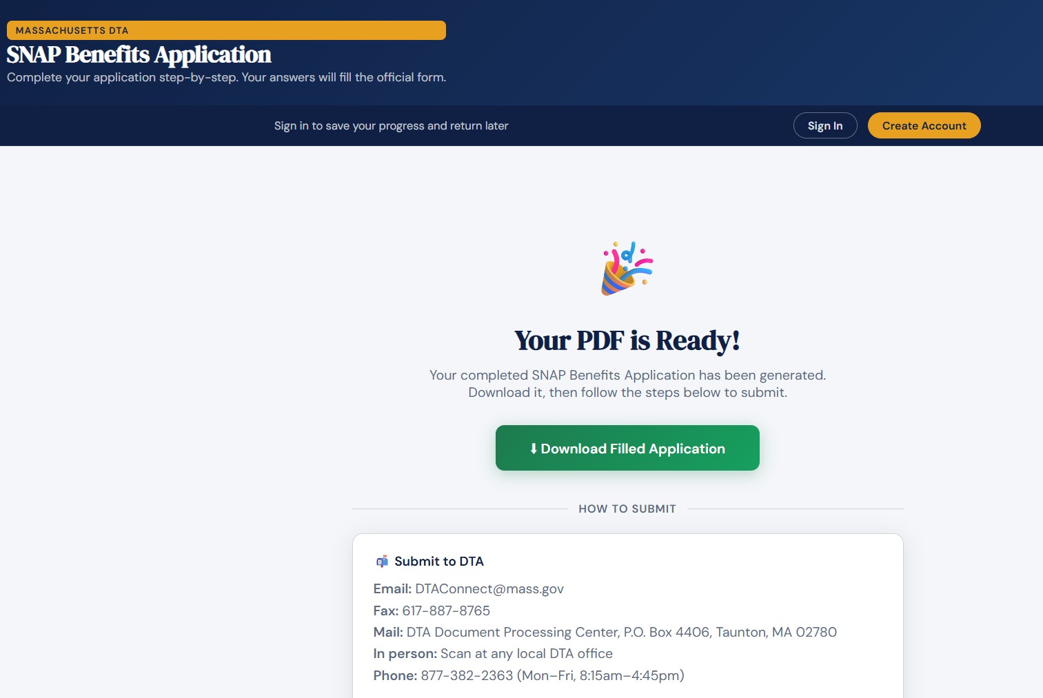EasyFill guided form wizard 2